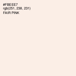 #FBEEE7 - Fair Pink Color Image